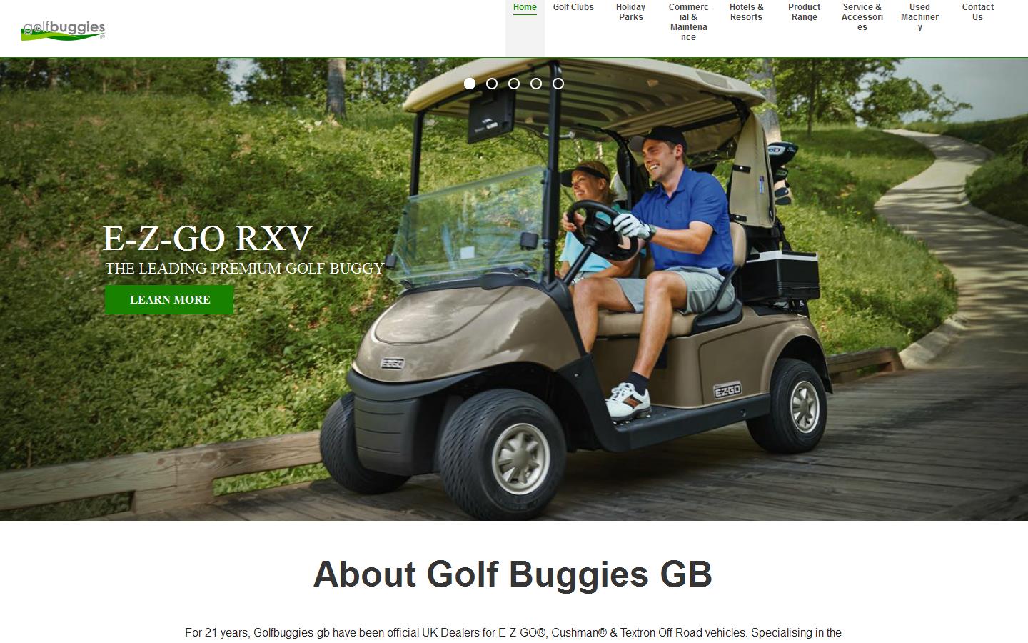 Golf Buggies GB Website