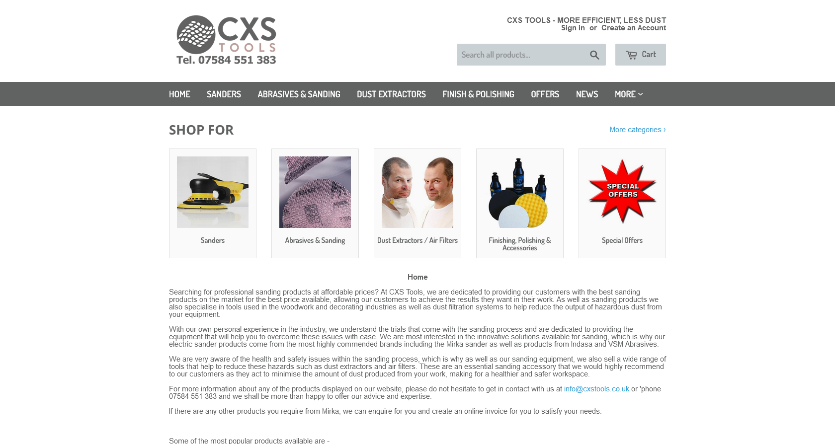 CXS Tools Website