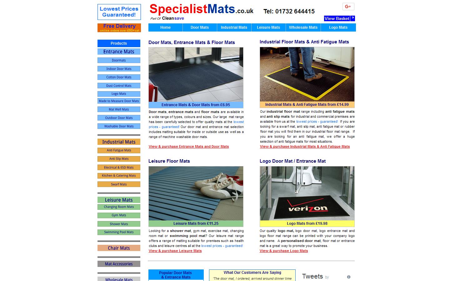 Specialist Mats Website