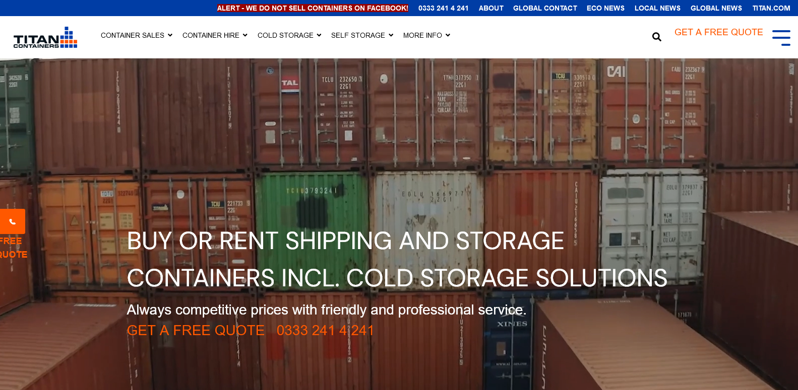 Titan Containers UK Ltd Website