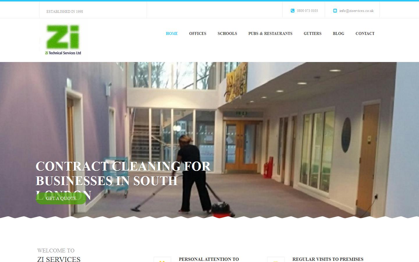 Zi Technical Services Website