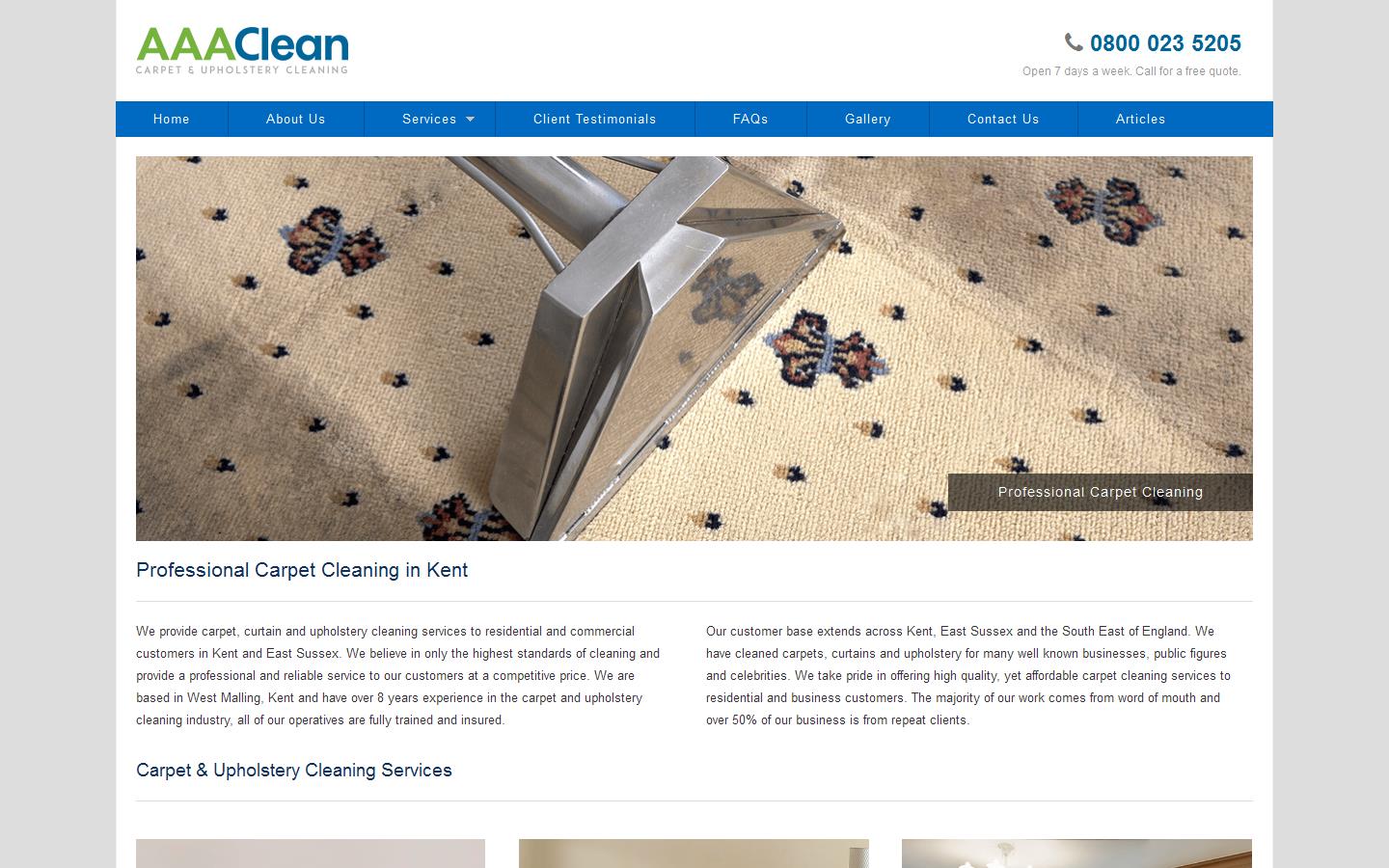 AAAClean Website