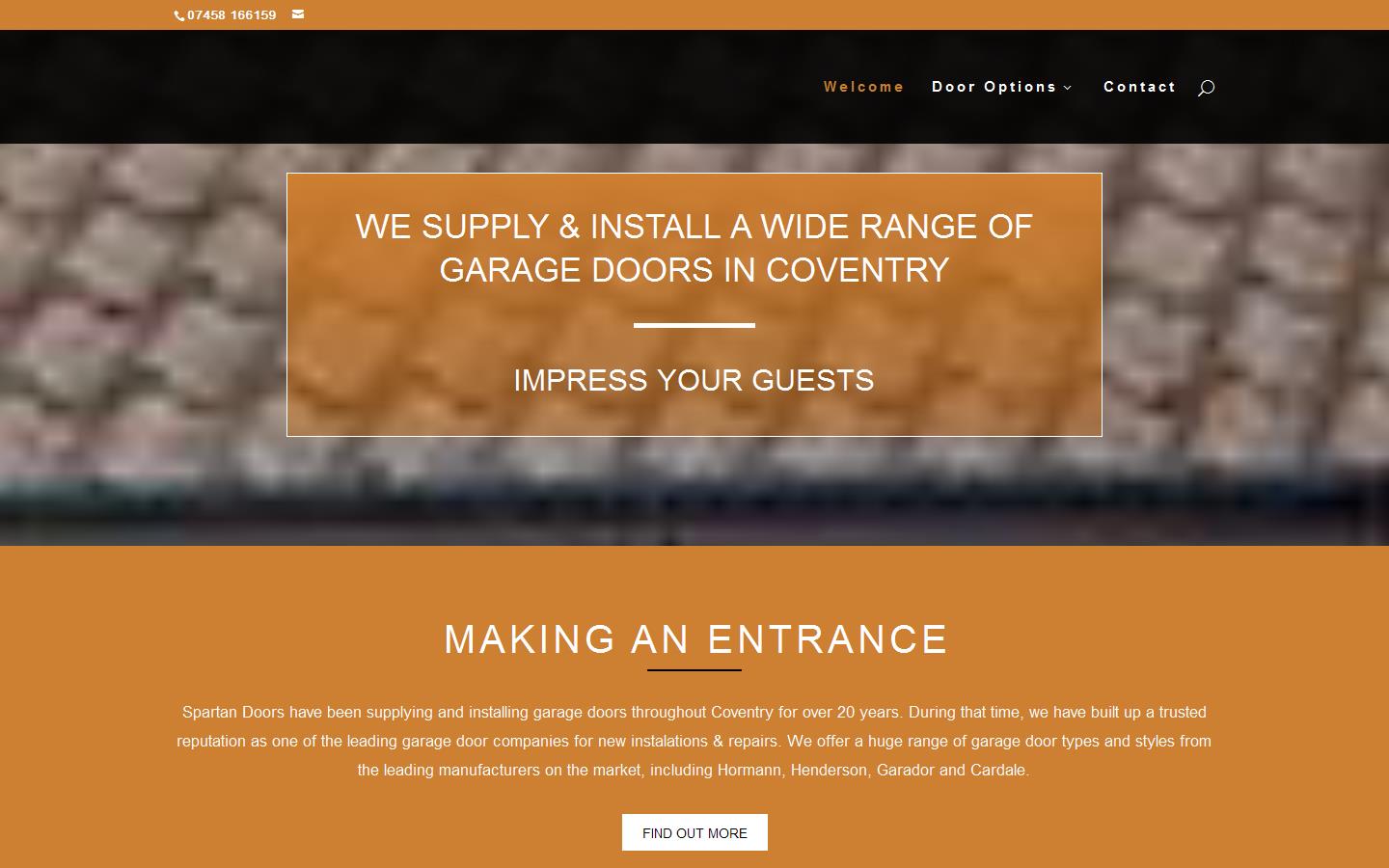 Spartan Doors Website