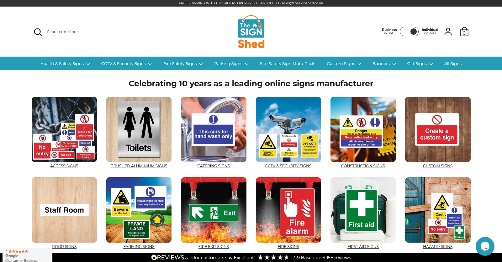 The Sign Shed Ltd Website