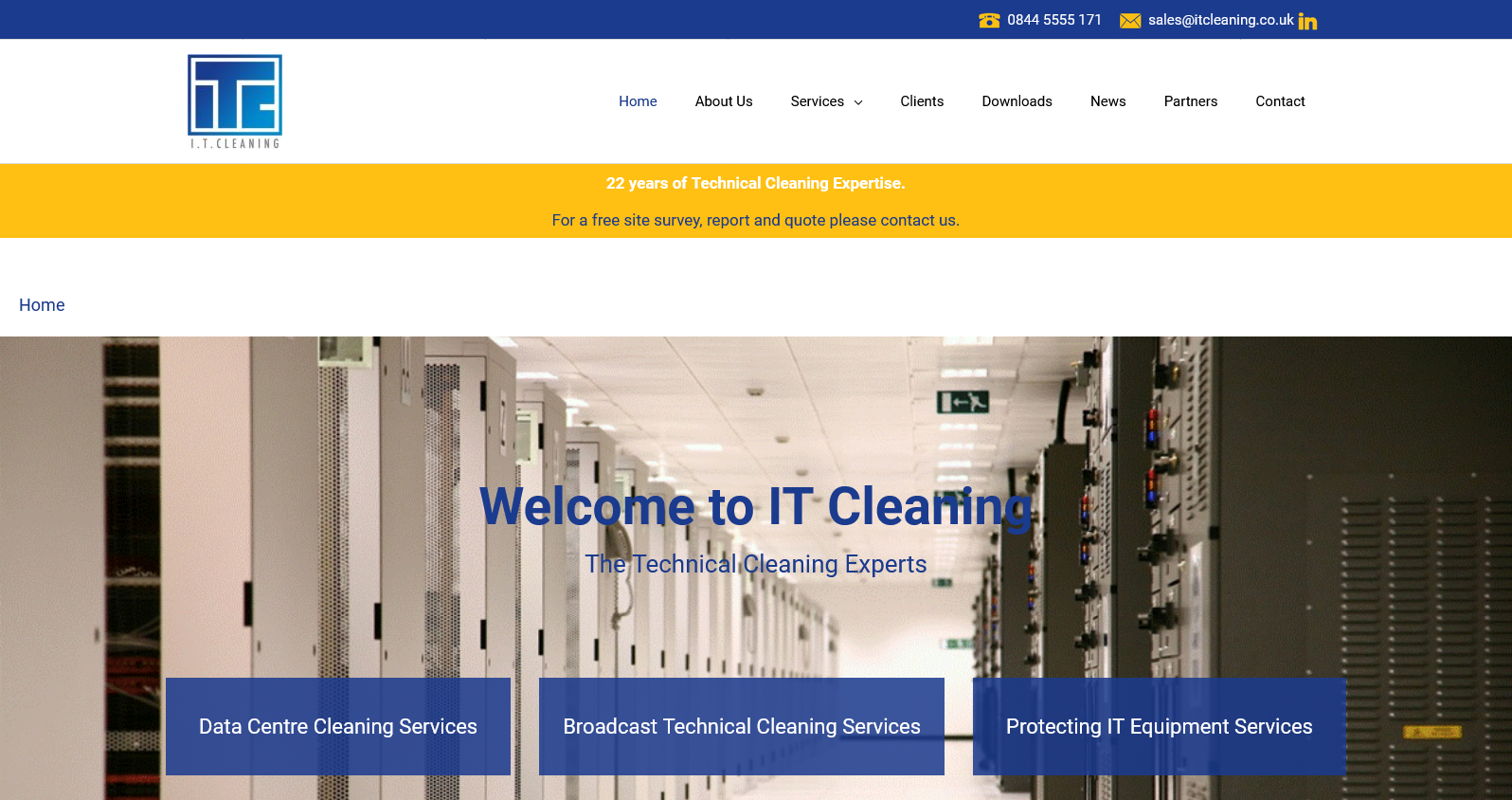 IT Cleaning Website