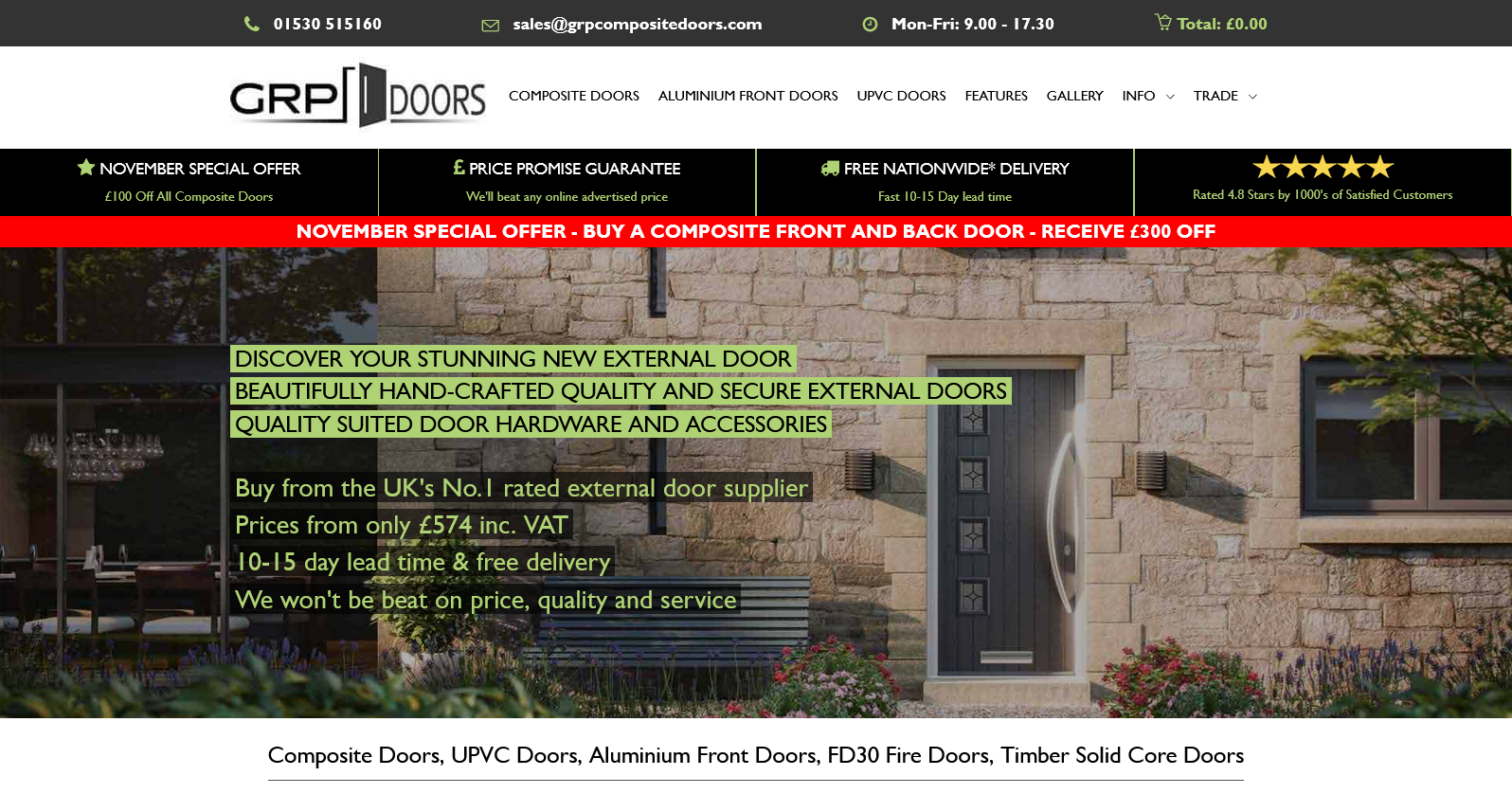 GRP Composite Doors UK Website