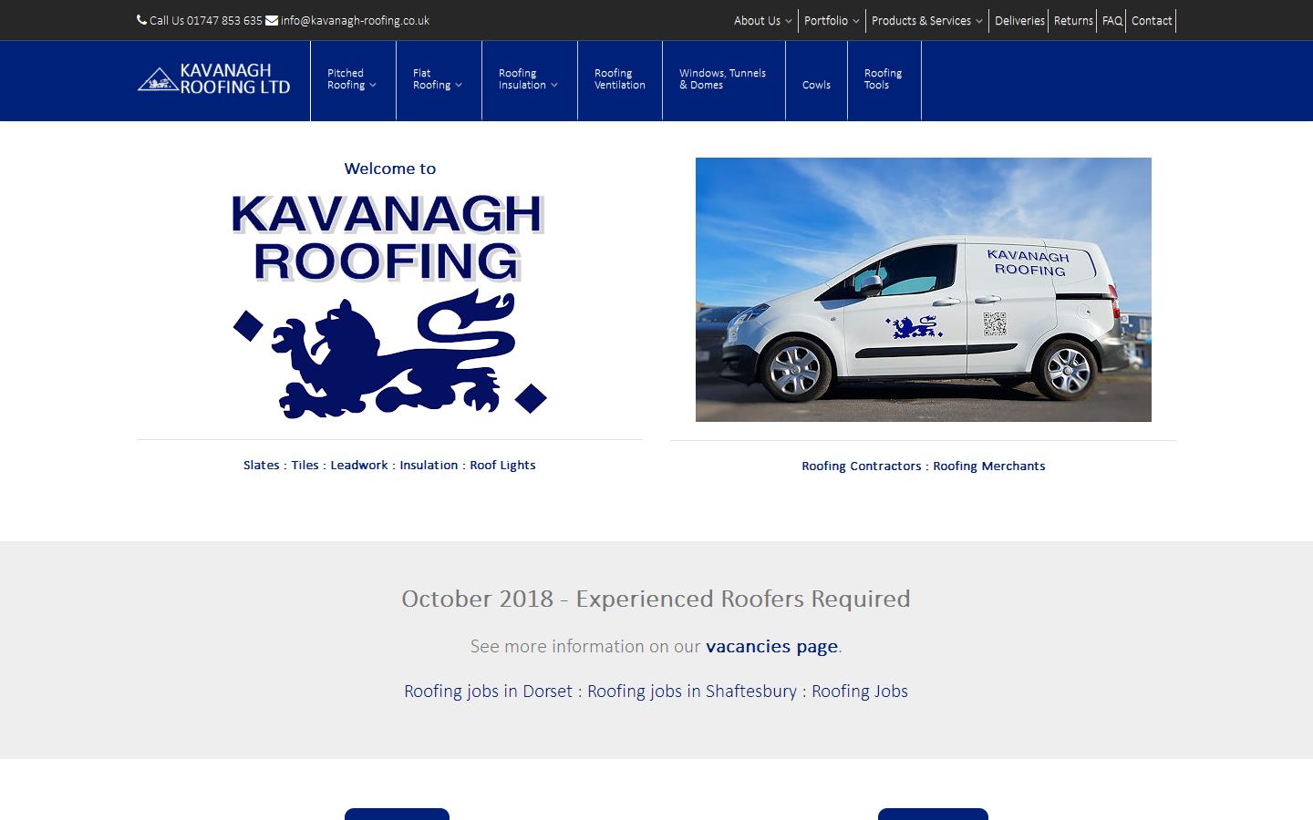 Kavanagh Roofing Website