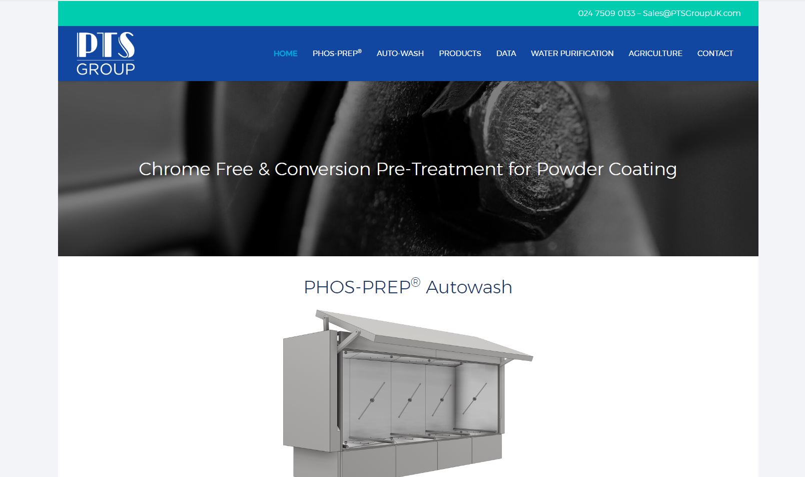 Pre-Treatment Solutions Group Ltd Website