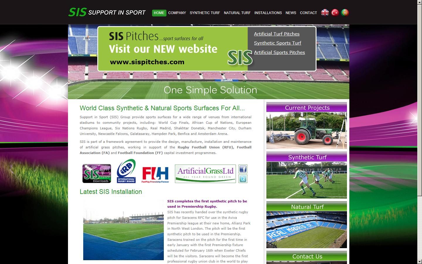 Support In Sport Website