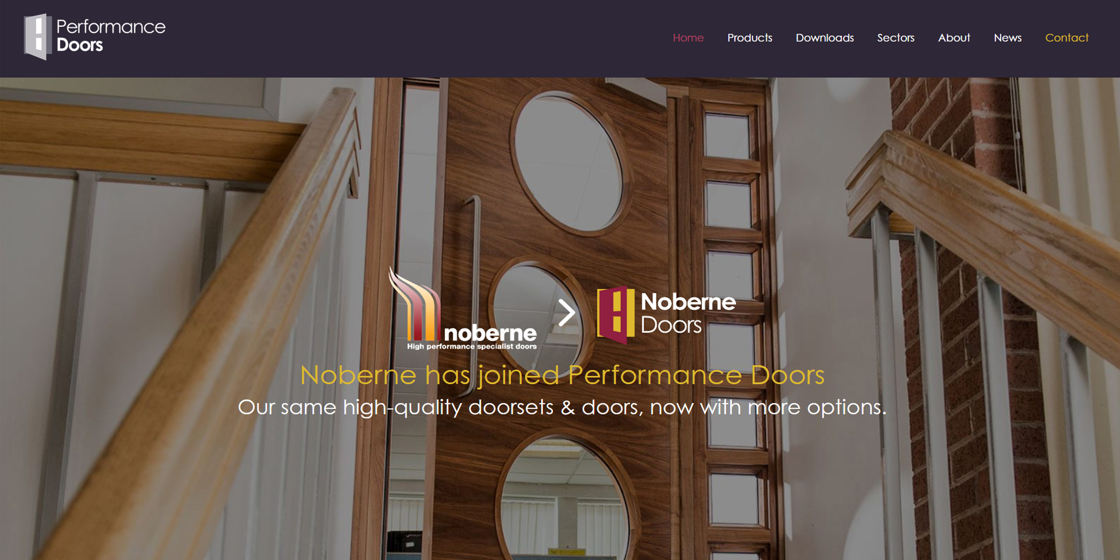 Noberne Performance Doorsets  Ltd Website