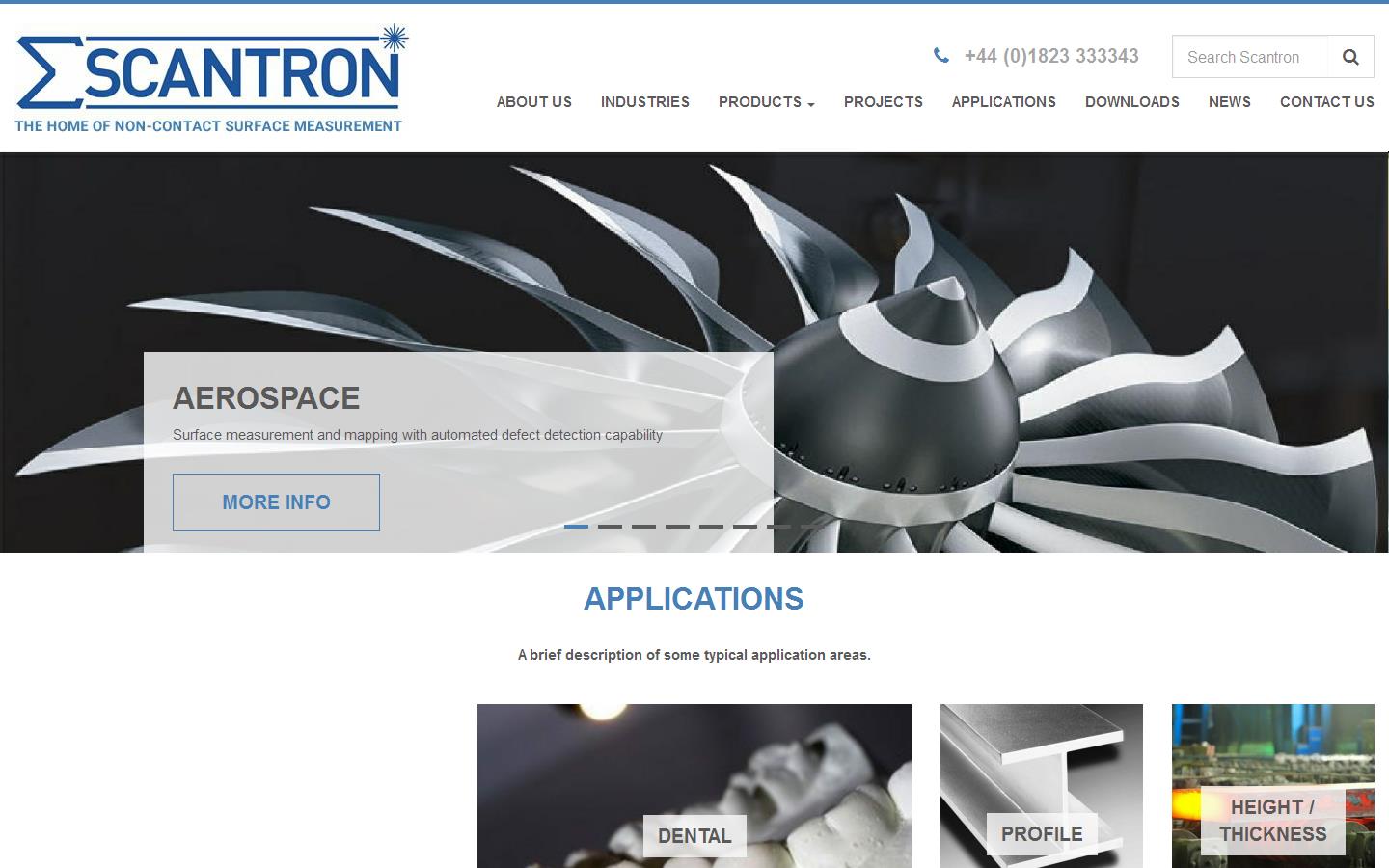 Scantron Industrial Products Ltd Website