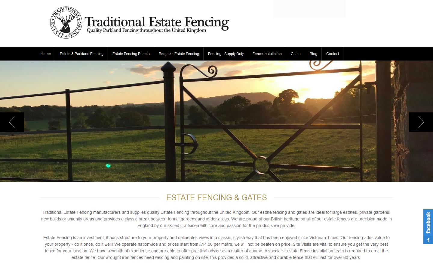 Traditional Estate Fencing Website