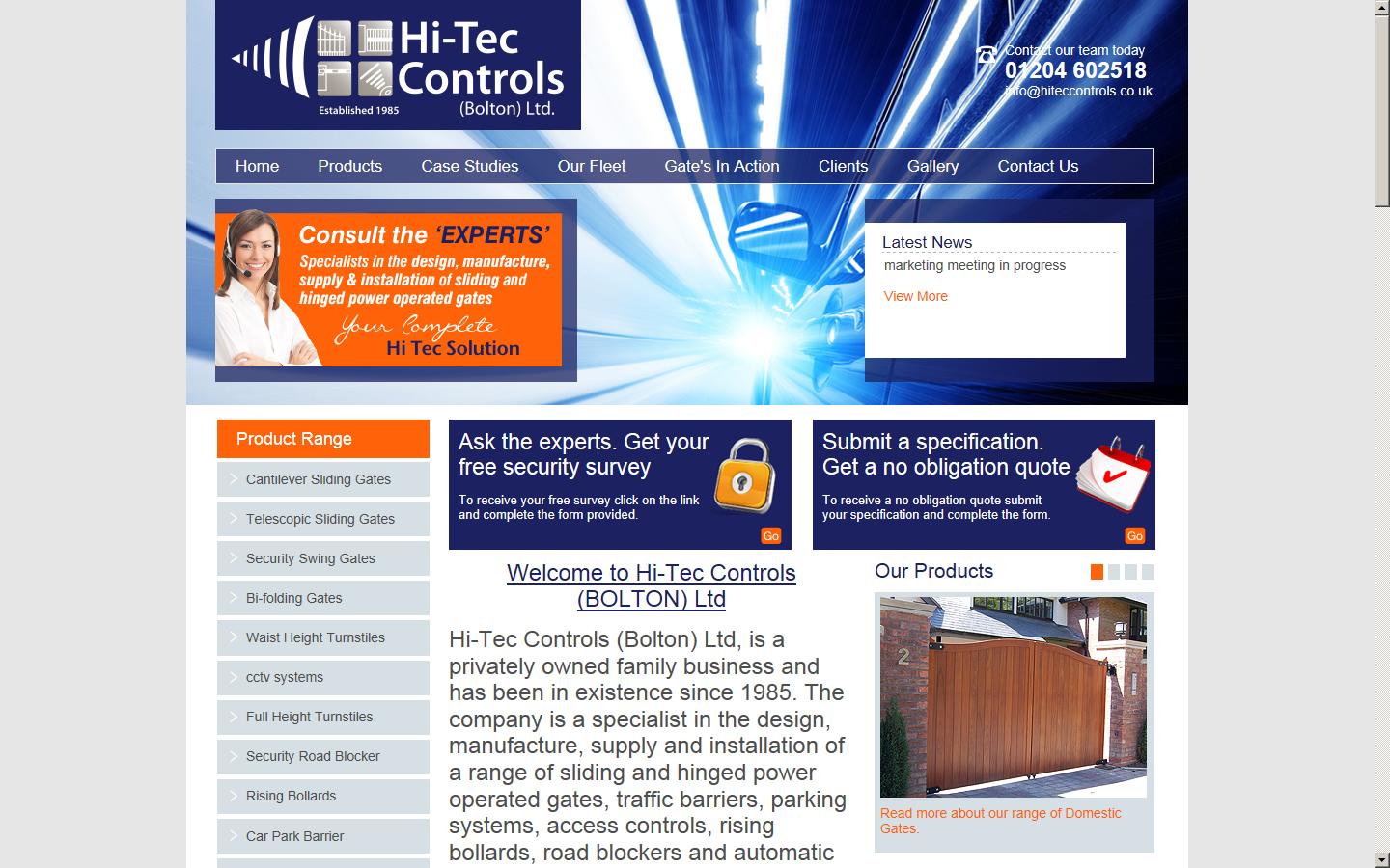 Hi-Tec Controls Ltd Website