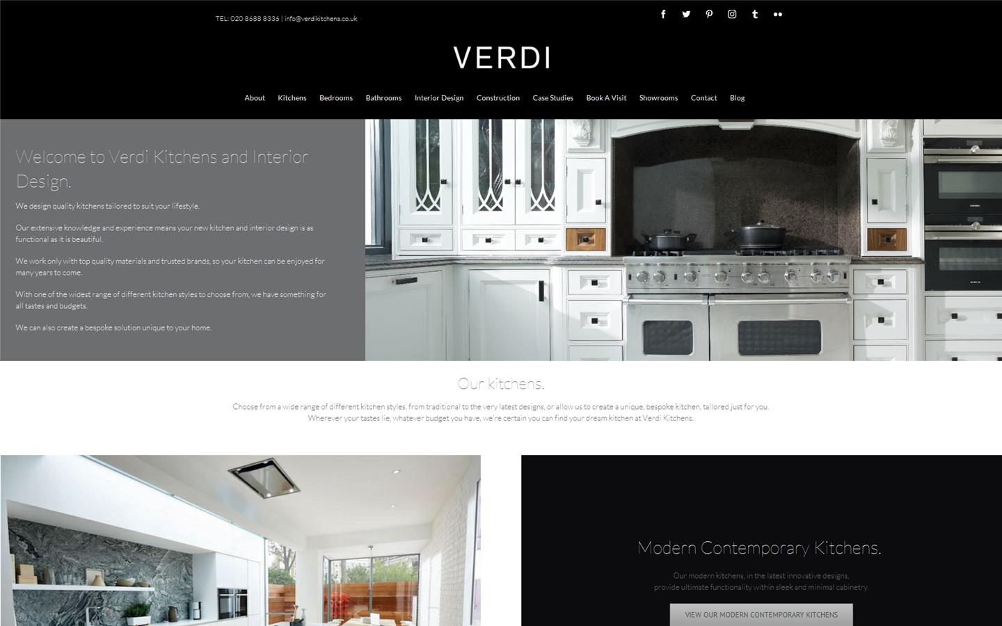 Verdi Kitchens Website