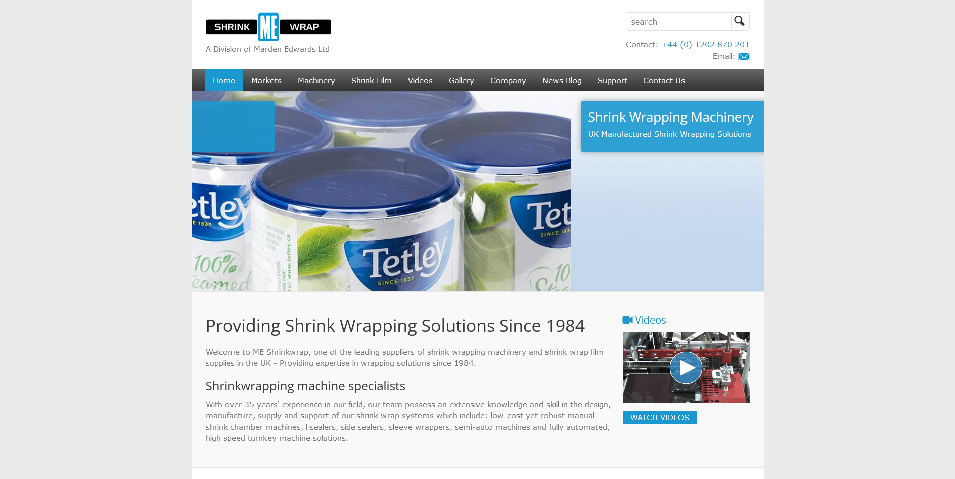 Marden Edwards Shrinkwrap Website