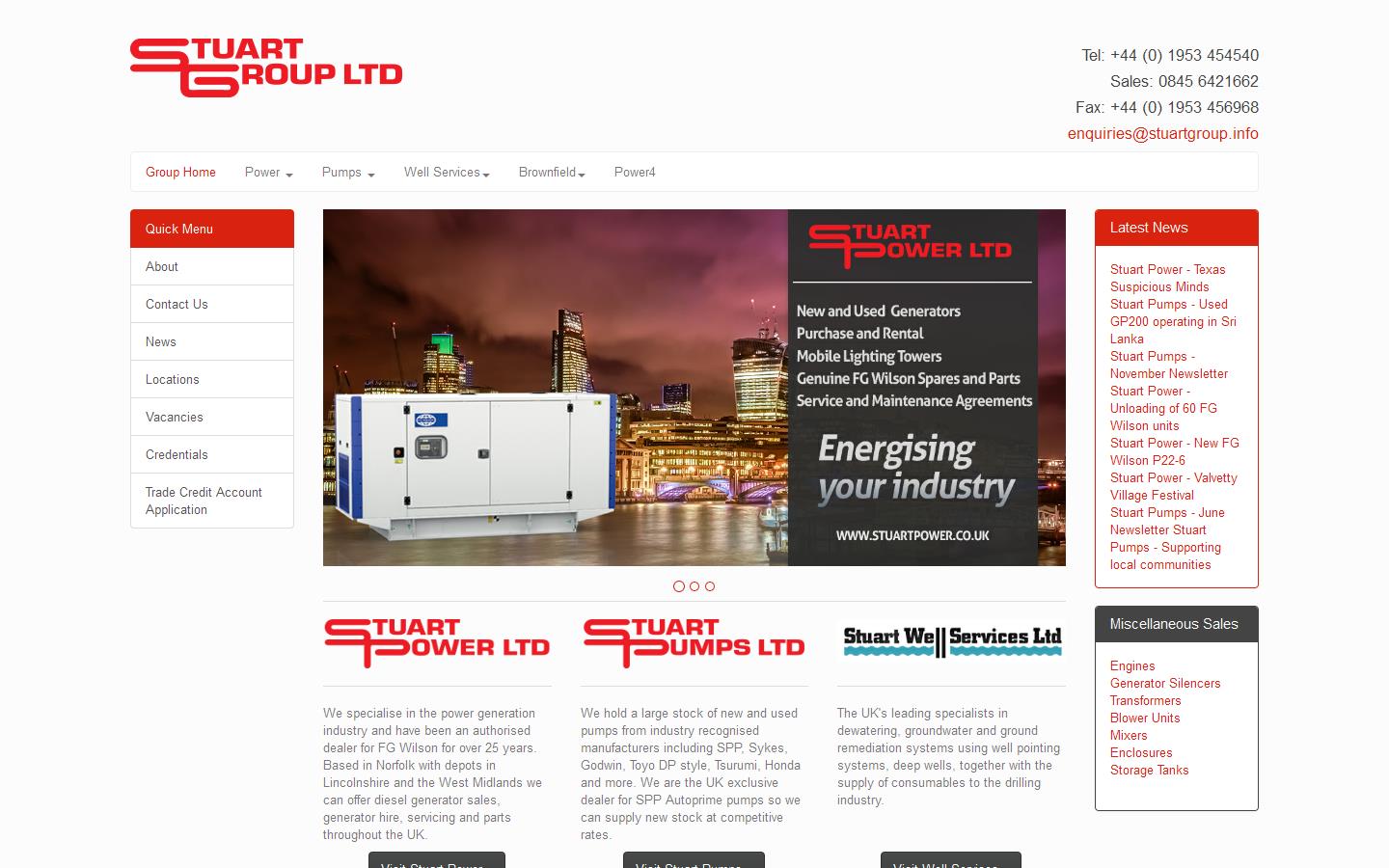 Stuart Group Ltd Website