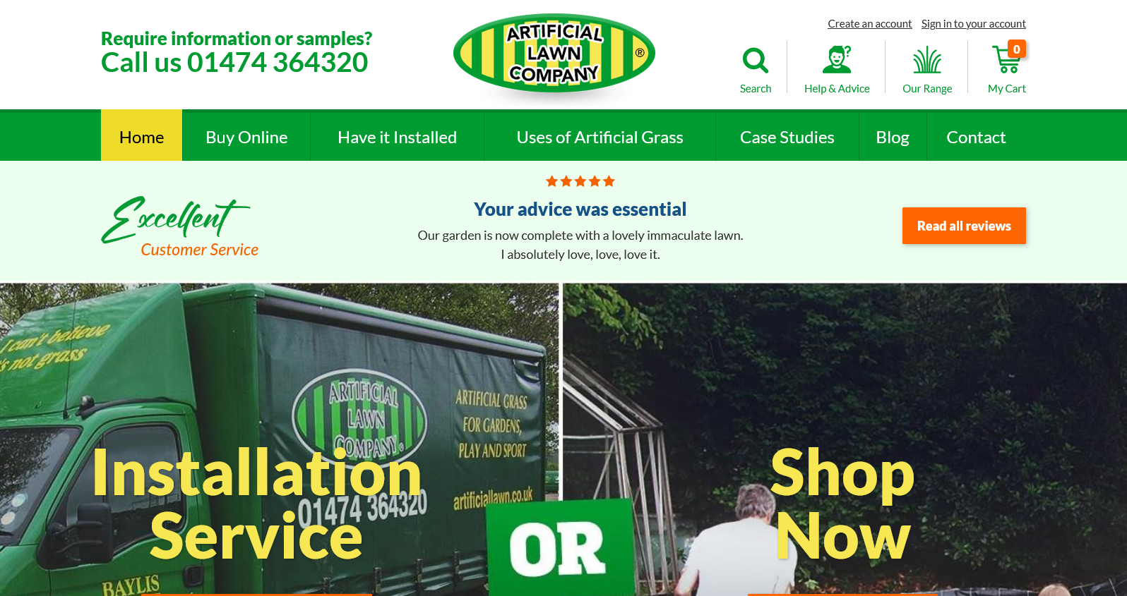 Artificial Lawn Company Website