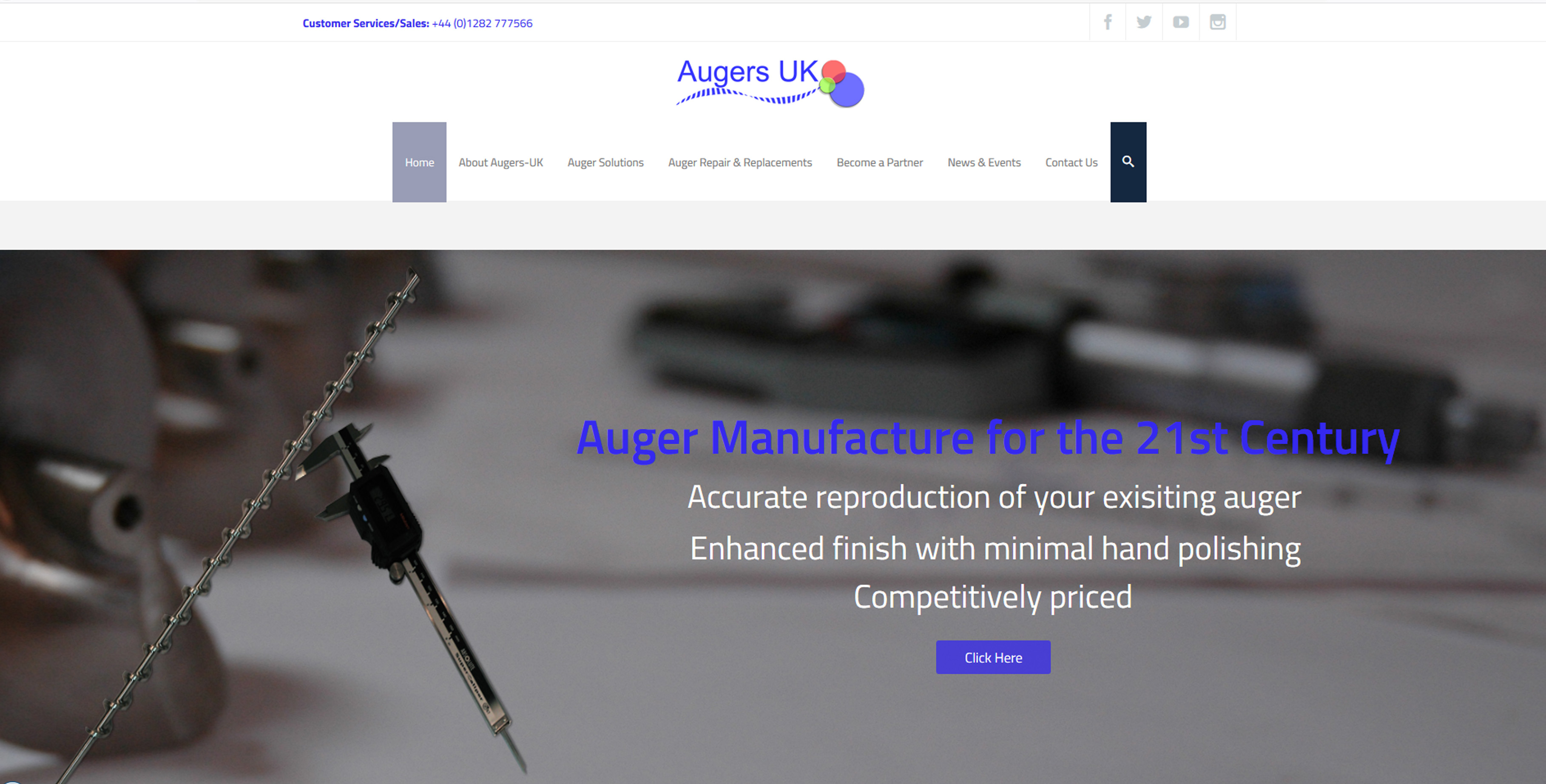 Augers UK Website