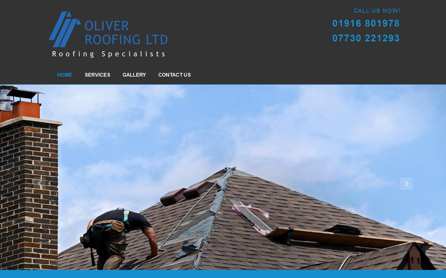 Oliver Roofing Ltd Website