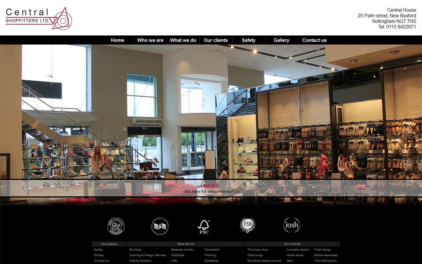 Central Shopfitters Ltd Website