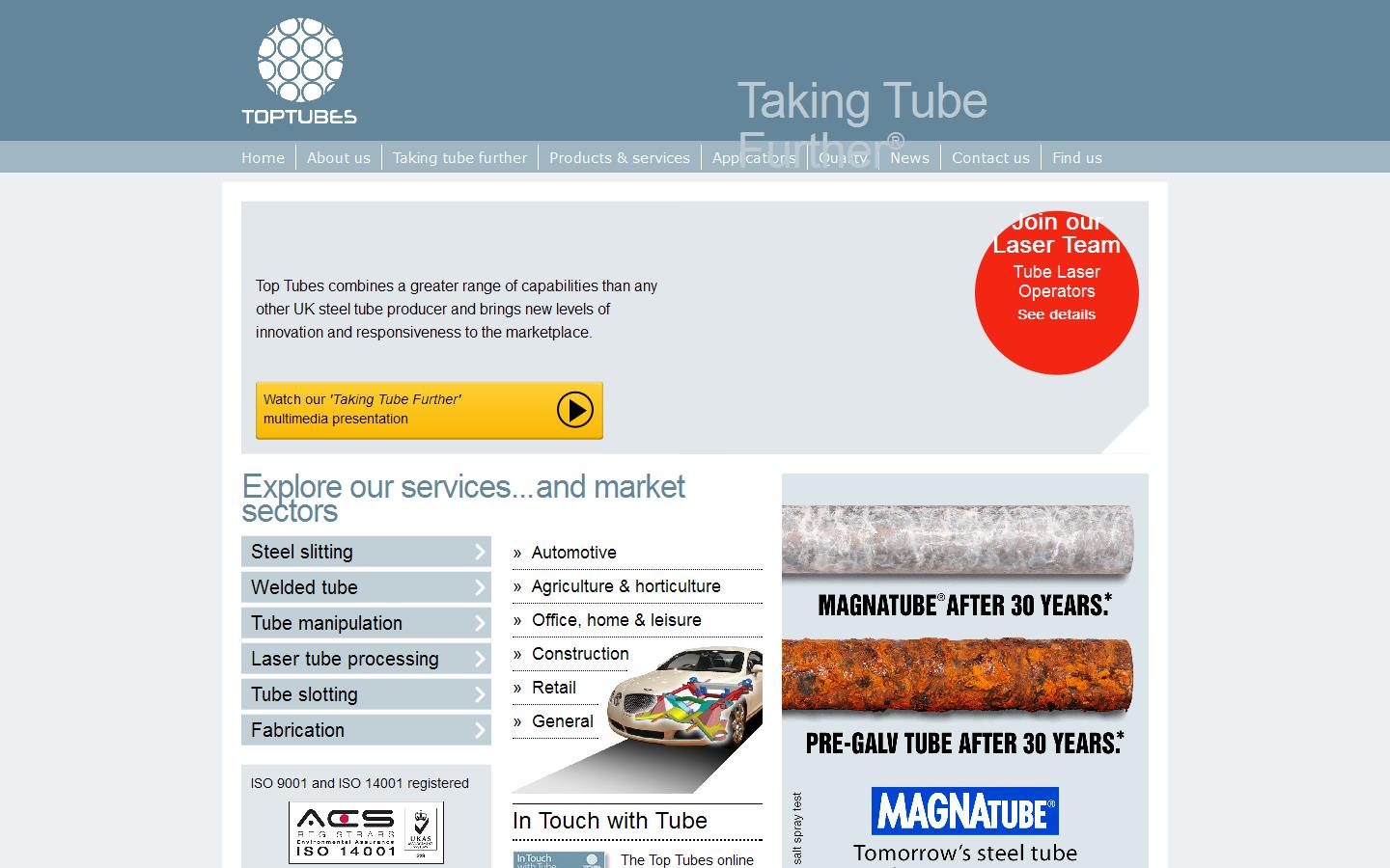 Top Tubes Website