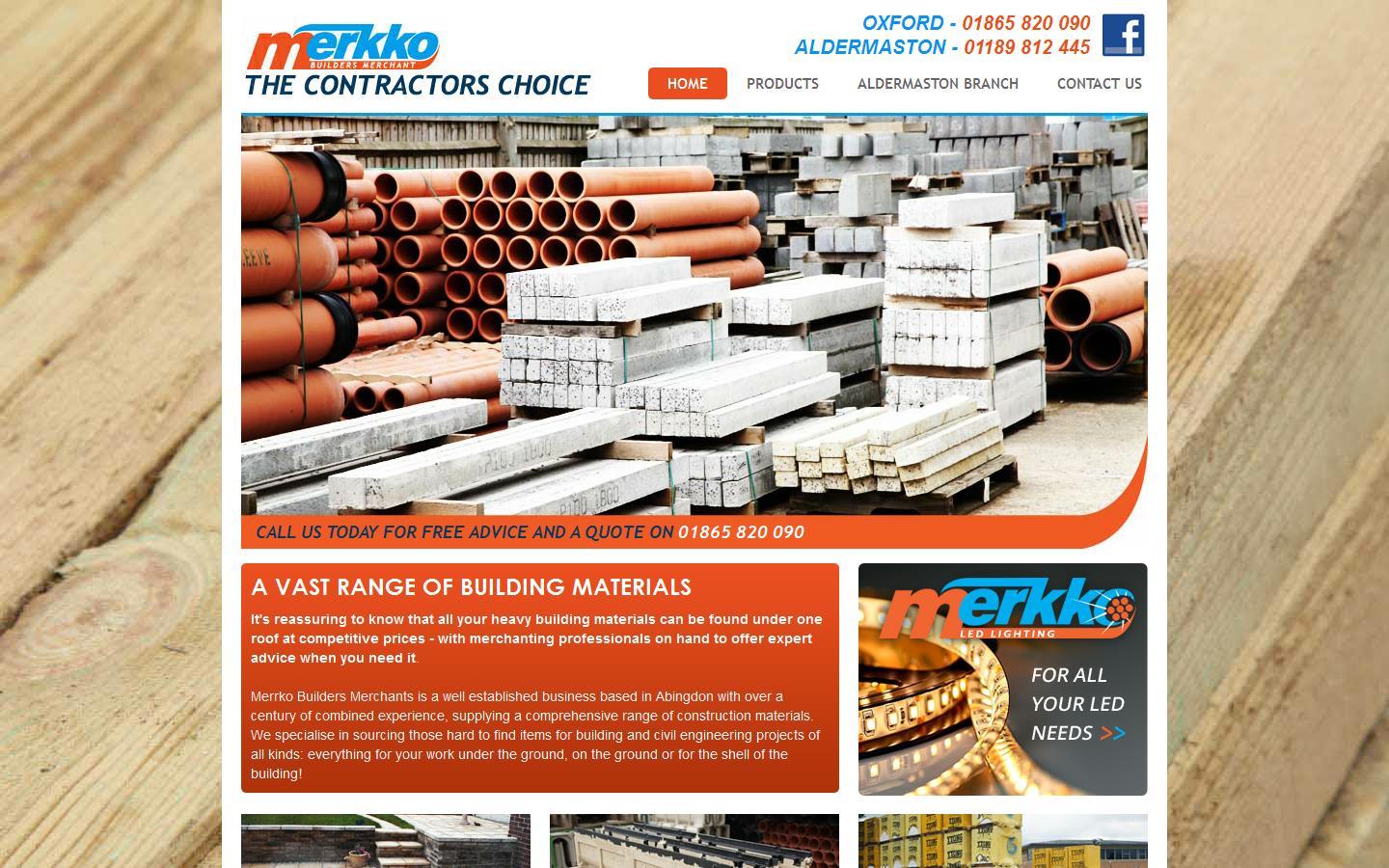 Merkko Builders Merchants Website