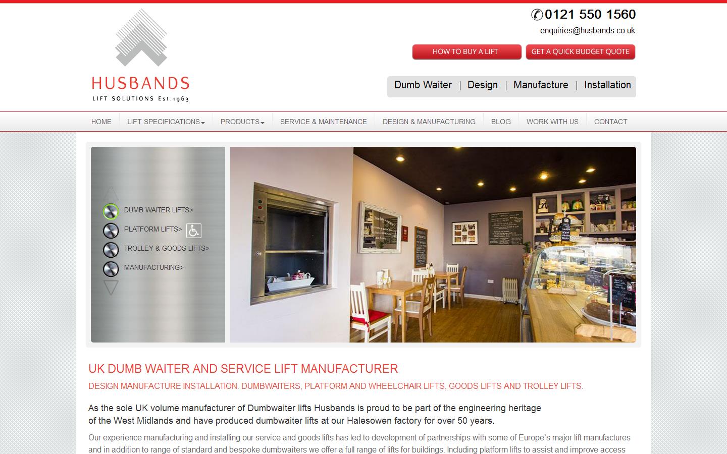 L A Husbands Ltd Website