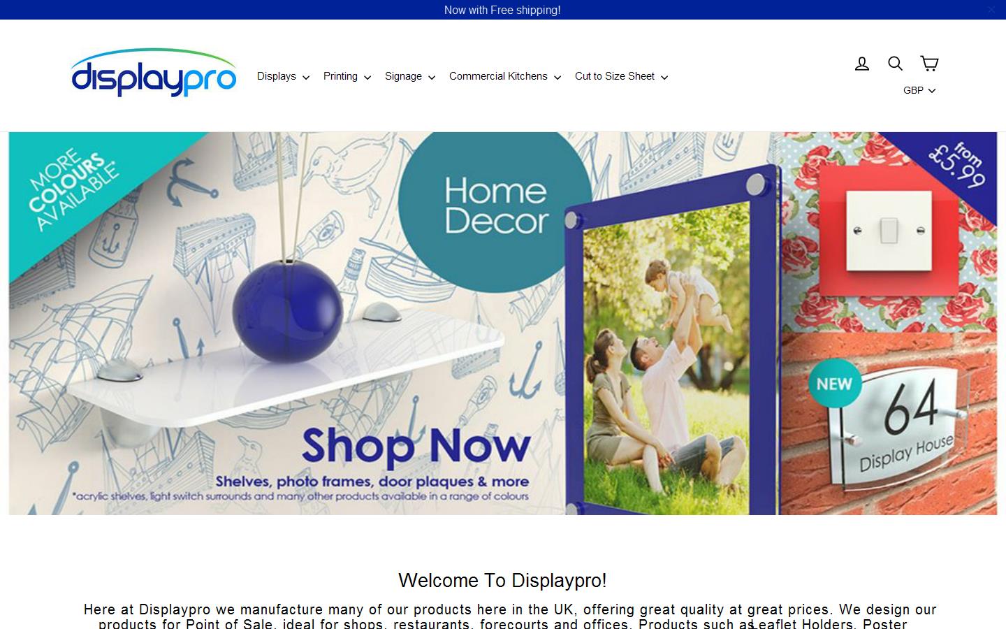 Displaypro Website