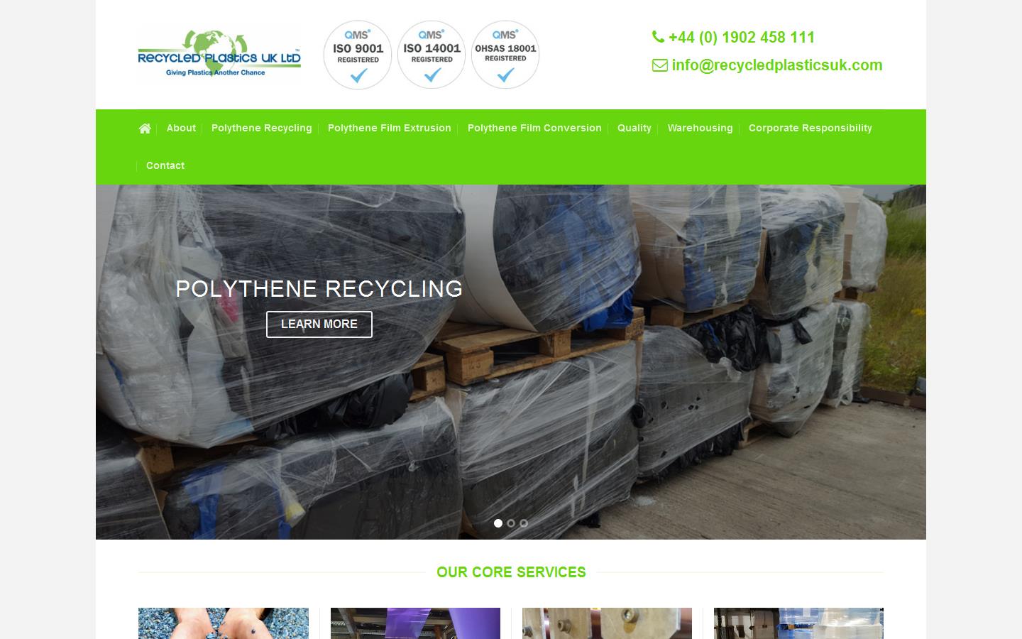 Recycled Plastics UK Ltd Website