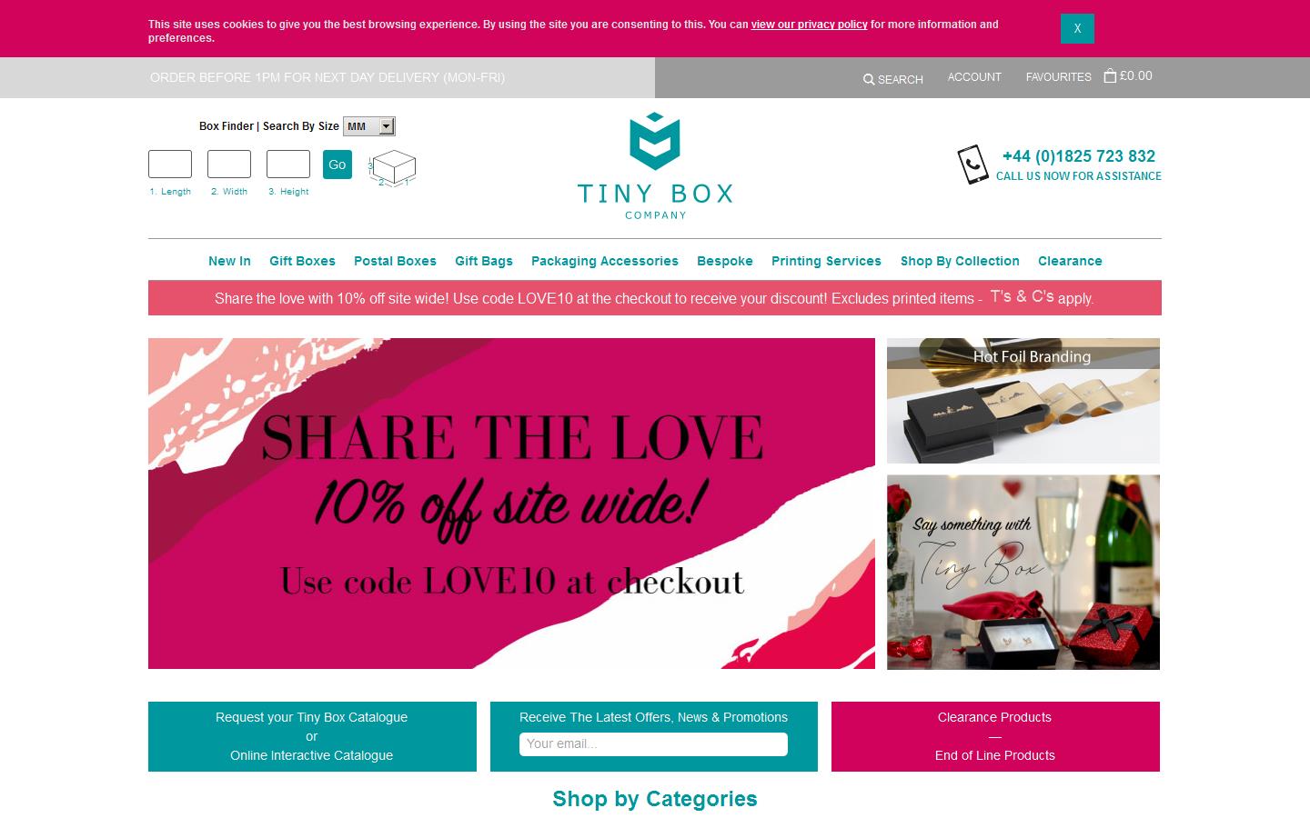 Tiny Box Company Website