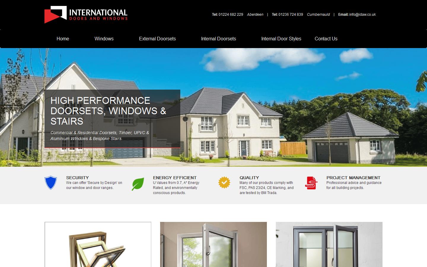 International Doors & Windows Website