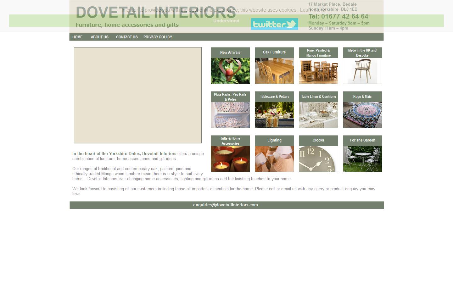 Dovetail Interiors Website