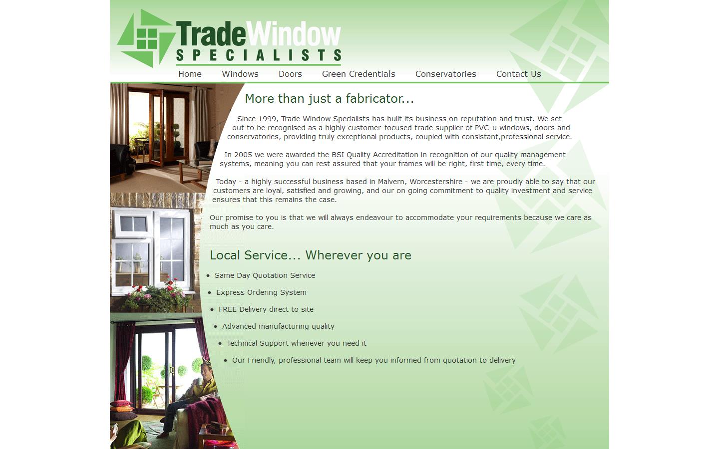 Trade Window Specialists Website