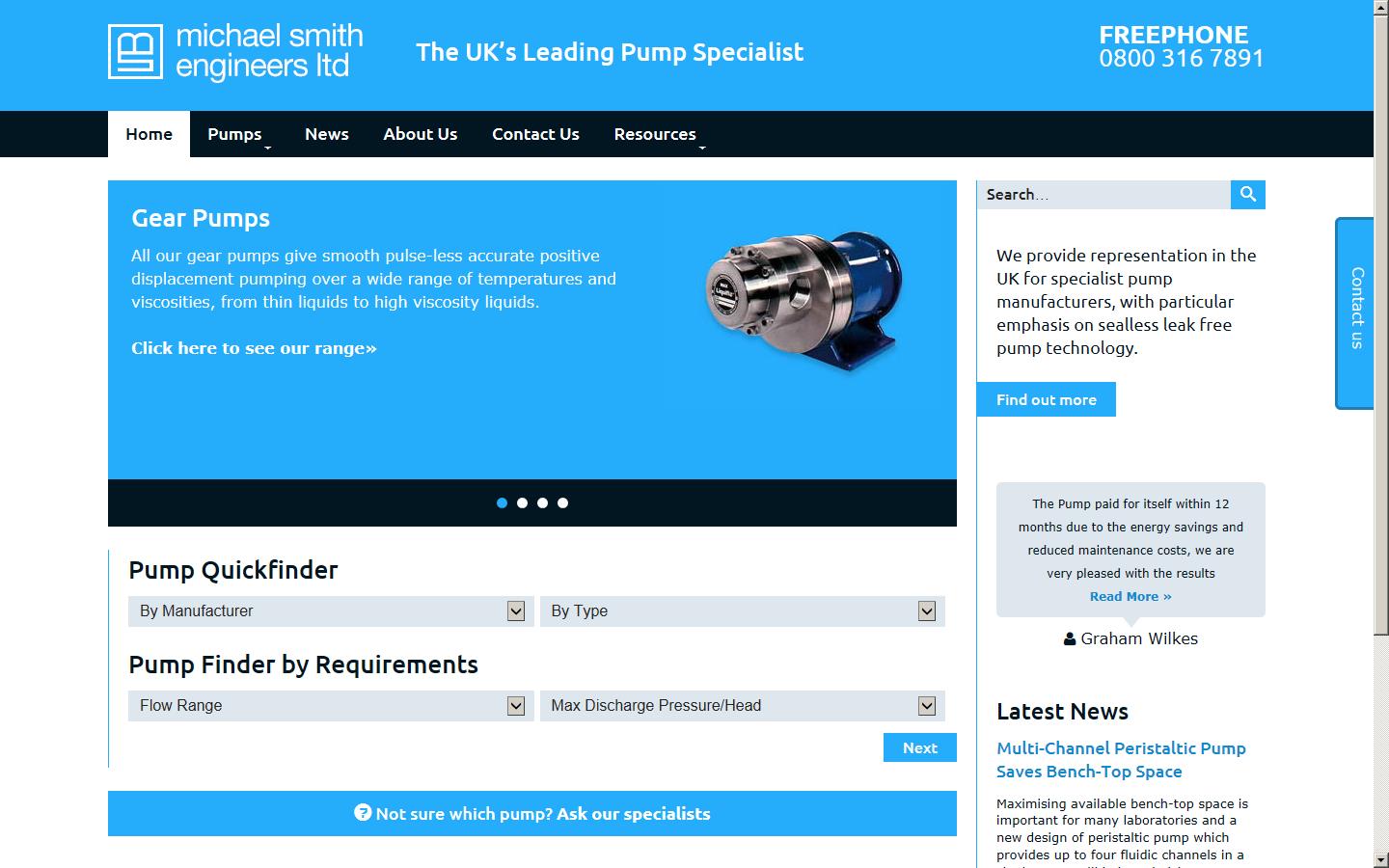 Michael Smith Engineers Website