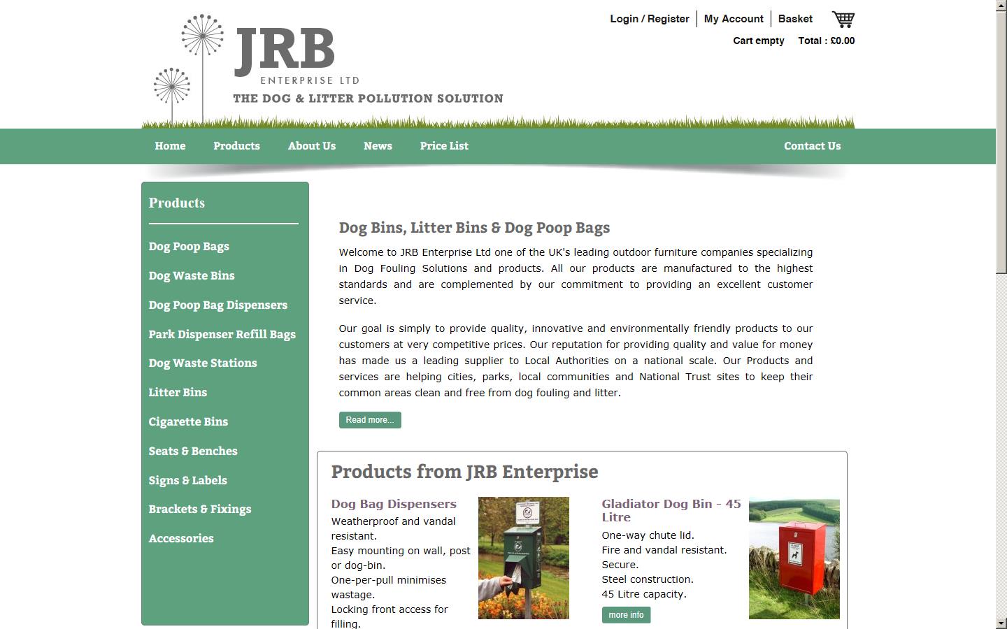 JRB Enterprise Ltd Website