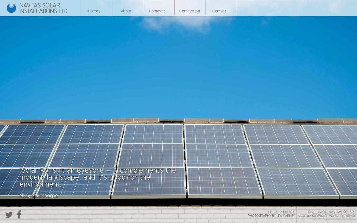 Navitas Solar Installations Ltd Website