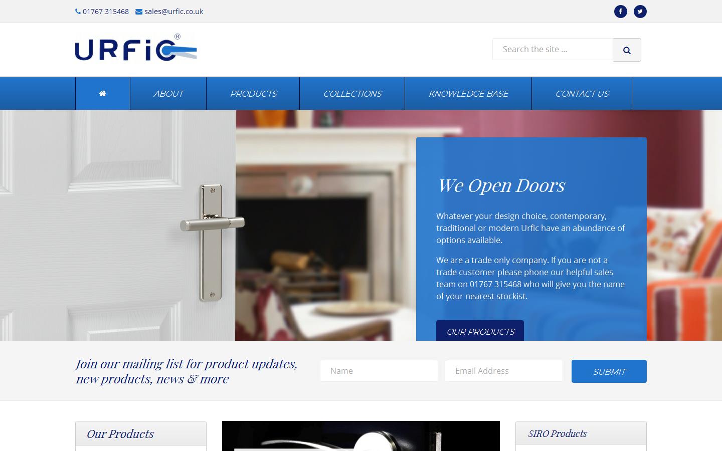 Urfic Inter UK Ltd Website