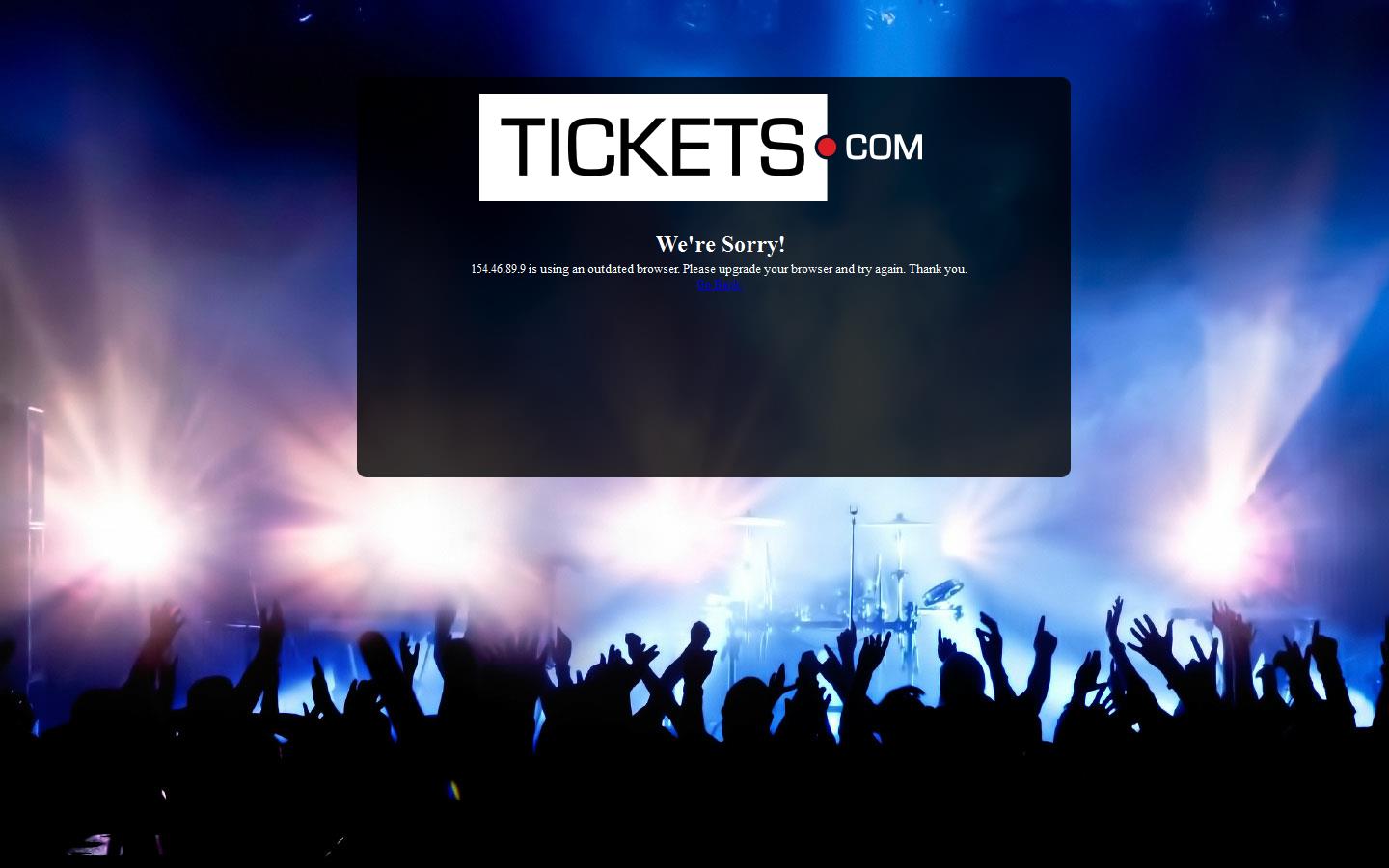 tickets.com Website