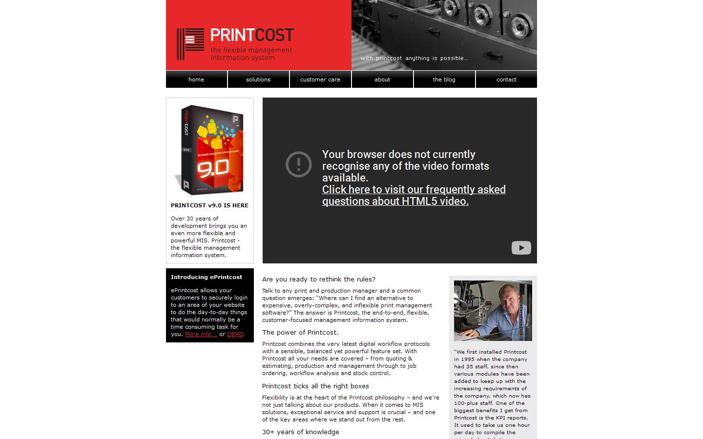 Printcost Website