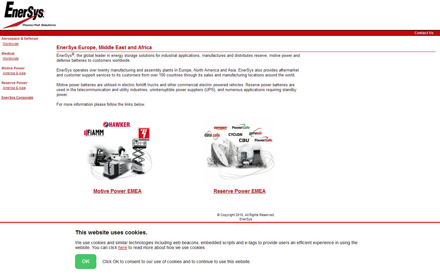 Enersys Manchester Plc Website