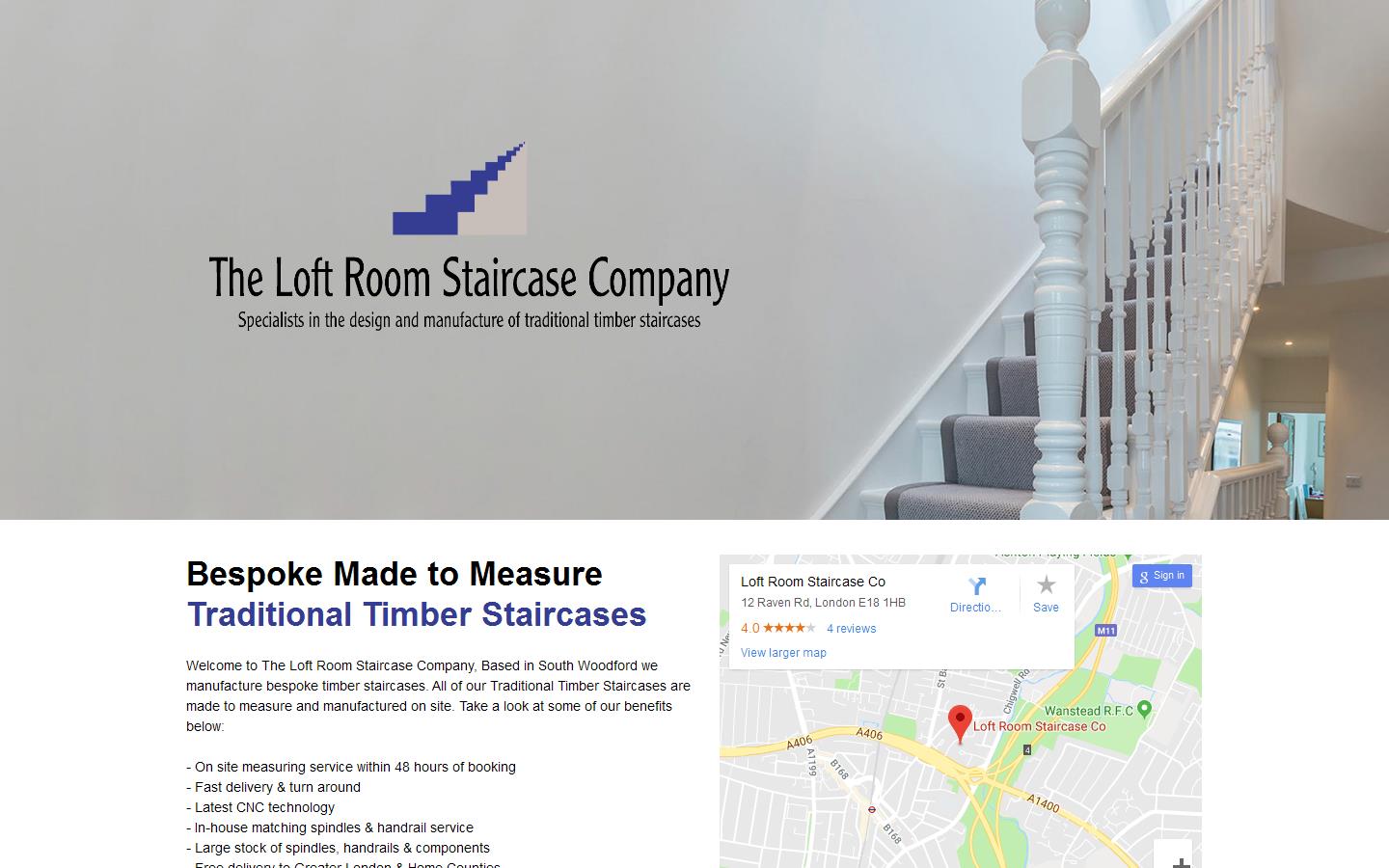 Loft Room Staircase Co. Website