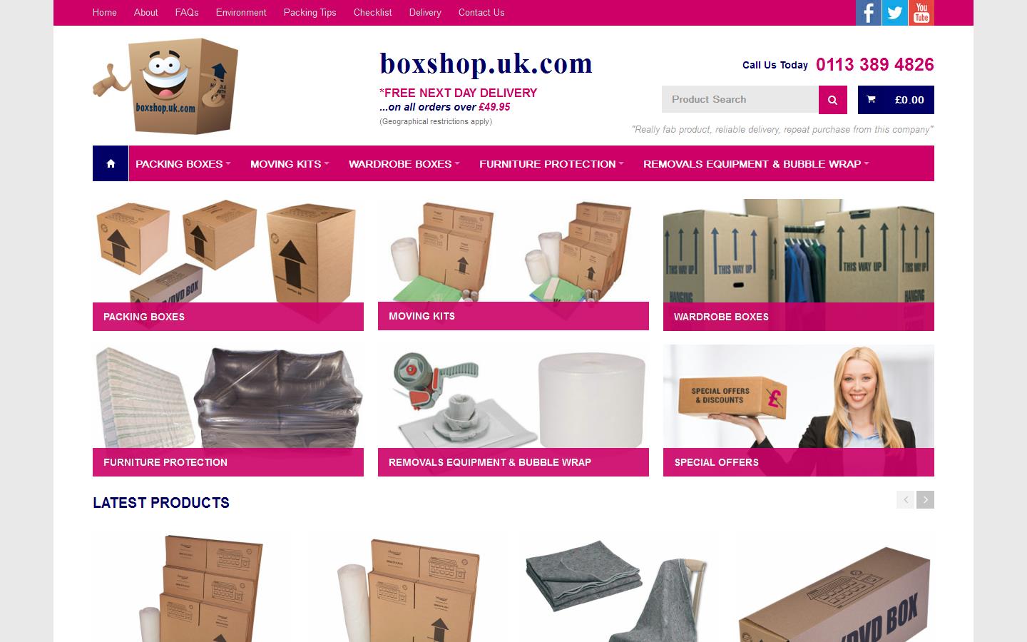 boxshop.uk.com Website