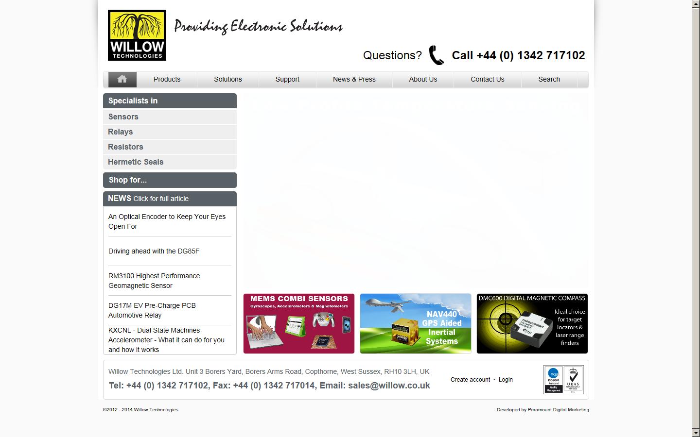 Willow Technologies Ltd Website