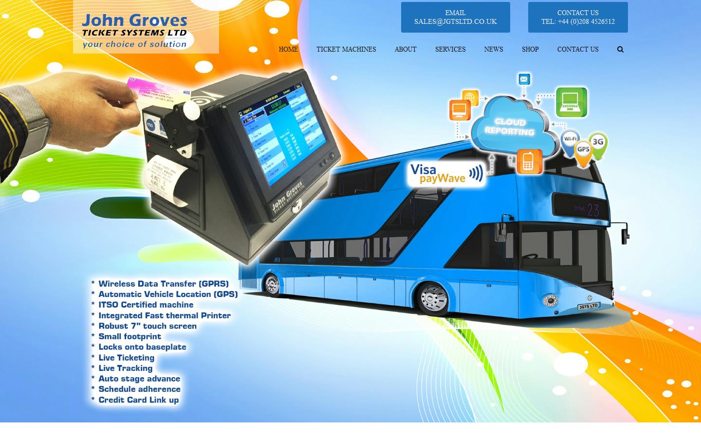 John Groves Ticket Systems Ltd Website