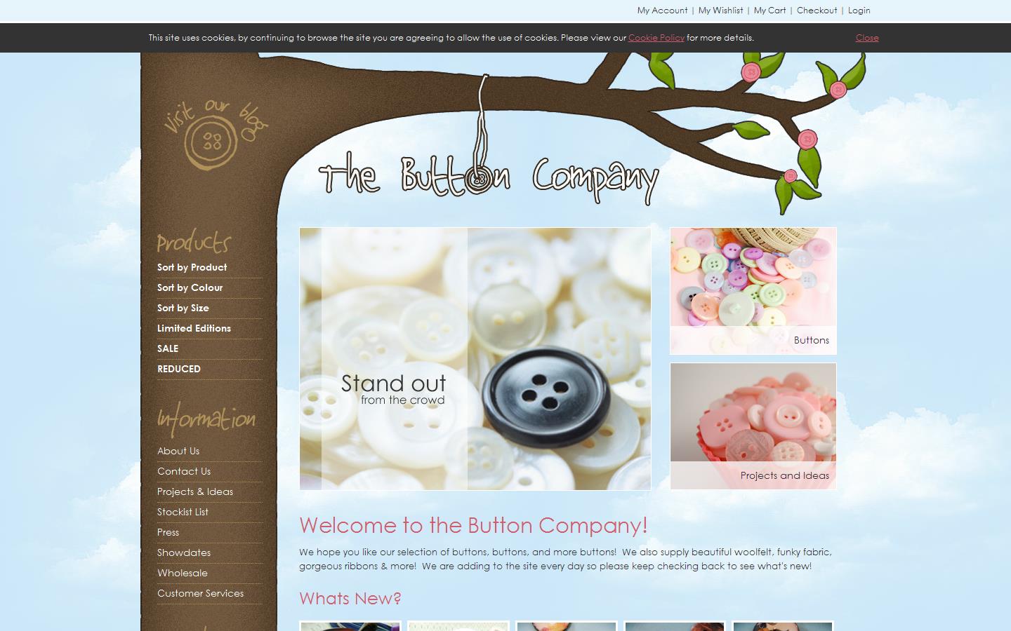 Button Company Website