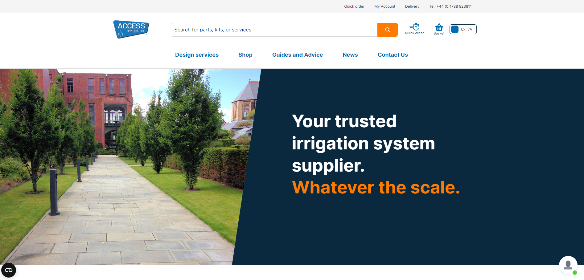 Access Irrigation Website