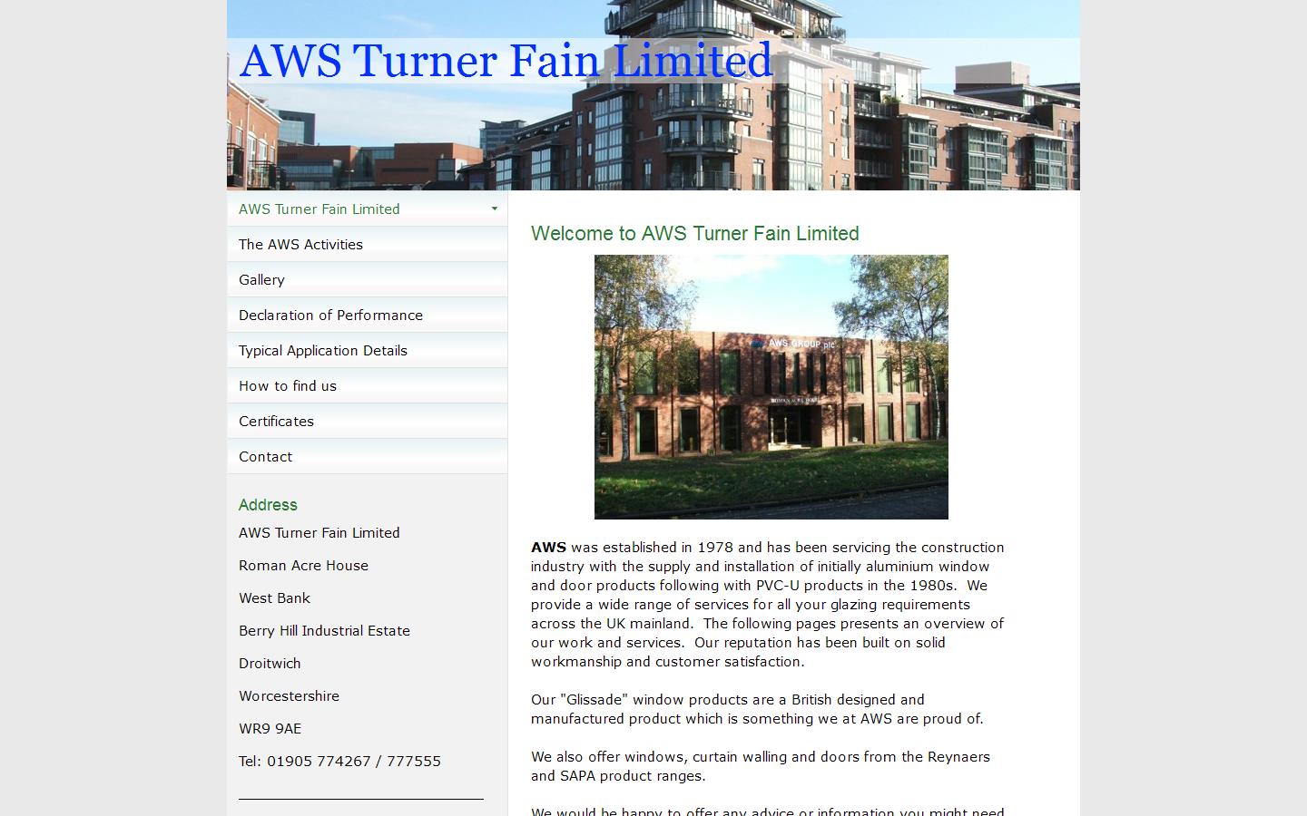 A W S Turner Fain Ltd Website