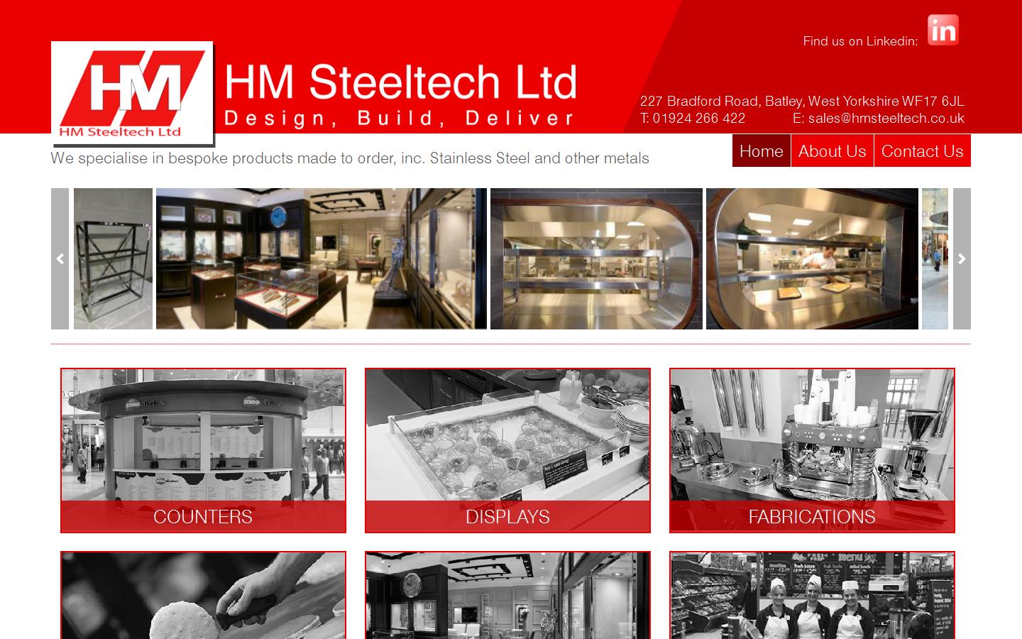 HM Steeltech Ltd Website