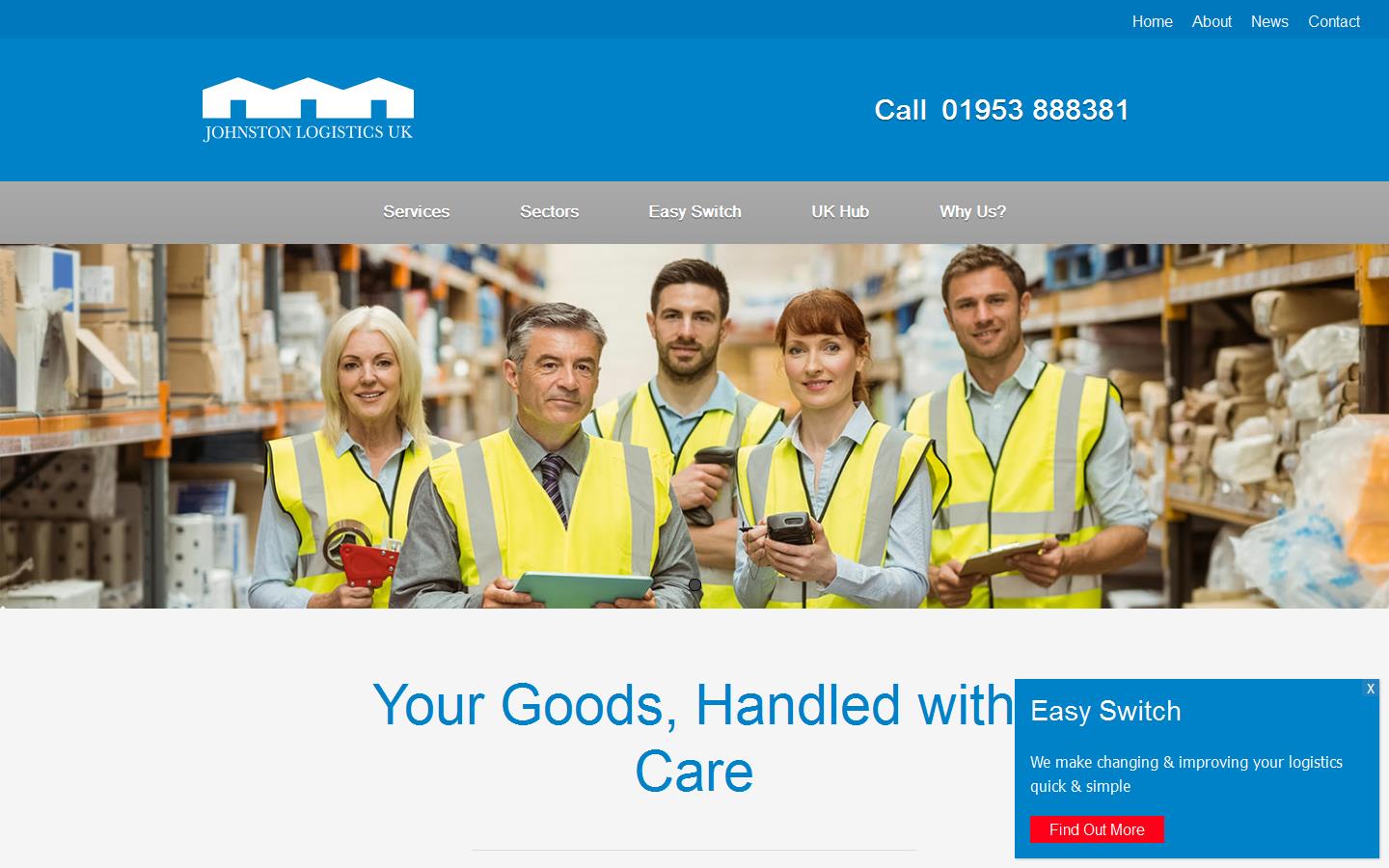 Johnston Logistics UK Website