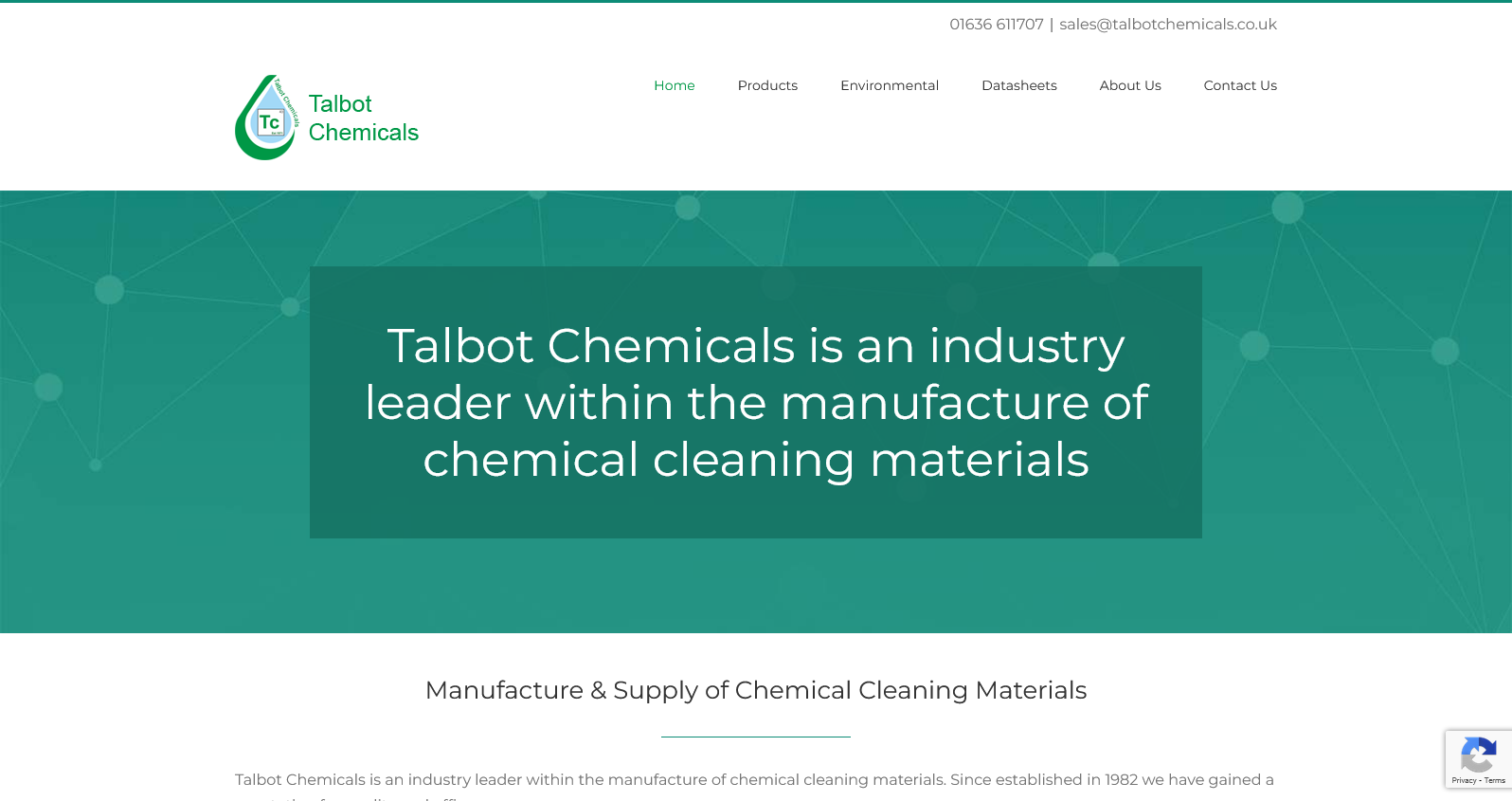 Talbot Chemicals Ltd Website